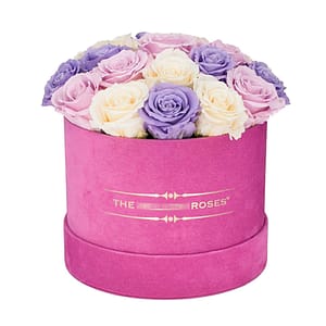 Customized suede florist flower box