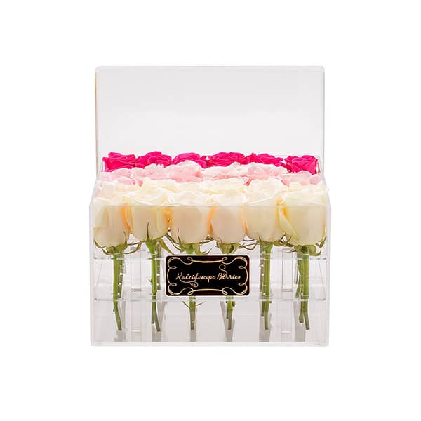 Luxury transparent acrylic flower gift box