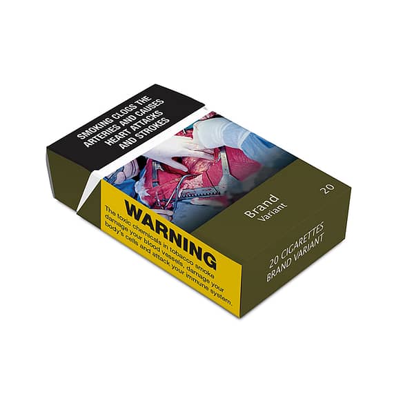 Cigarette pack for europe market