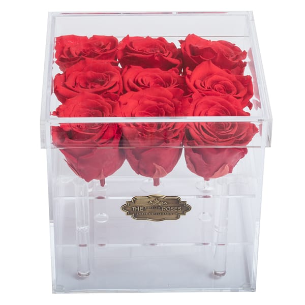 Clear acrylic flower box