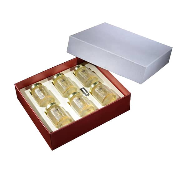 Luxury embossing and flocking perfume packaging