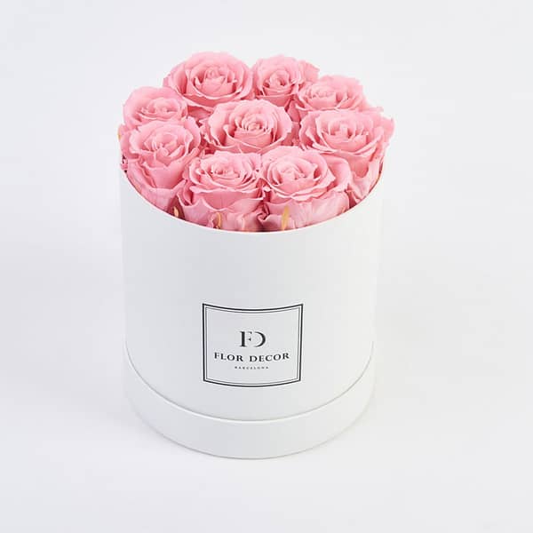 Simple design round box for flower