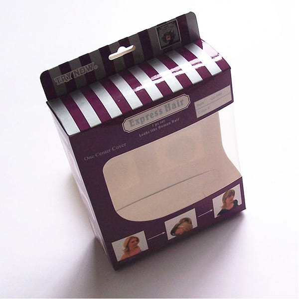 Printing paper hair extension box packages