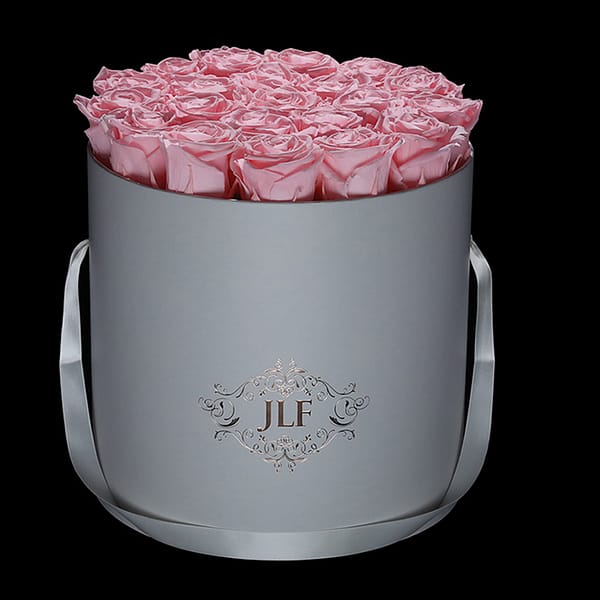 Round gift packaging of decorative flower box from paper packaging china