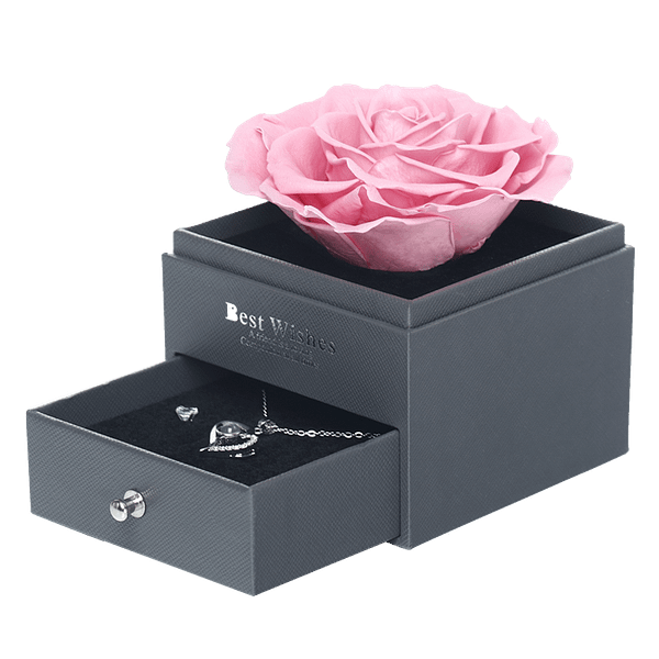Preserved rose jewelry box for wholesale